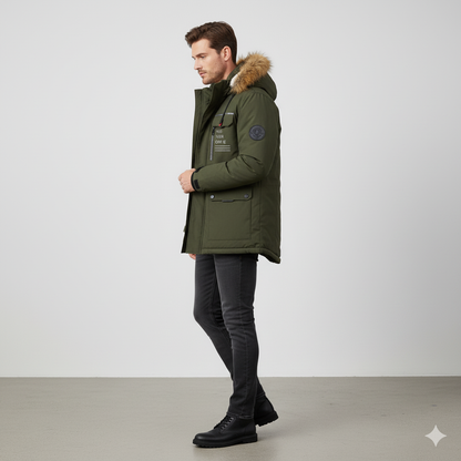 Herren Winterparka mit Kapuze | Winddicht & Warm