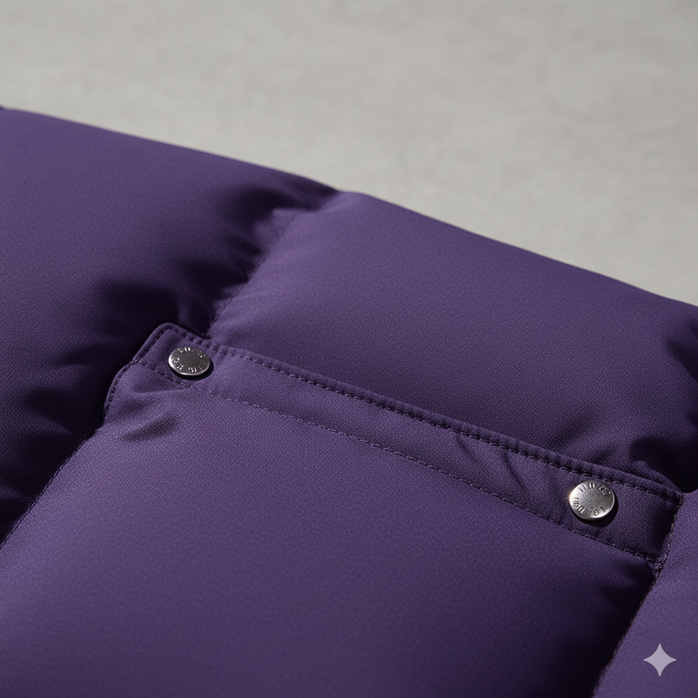 Warme Herren Pufferjacke mit Kapuze