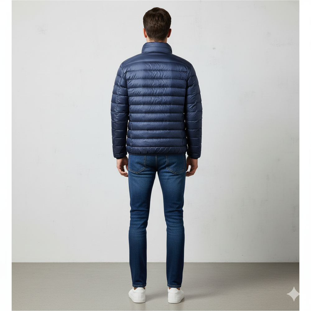 Leichte Herren Steppjacke mit Stehkragen | Übergang | Atmungsaktiv