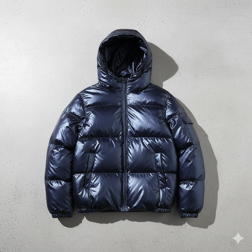 Herren Pufferjacke mit Kapuze | Winter | Warm & Modern