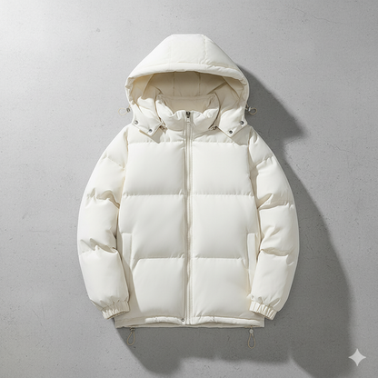 Warme Herren Steppjacke mit Kapuze | Winter Casual