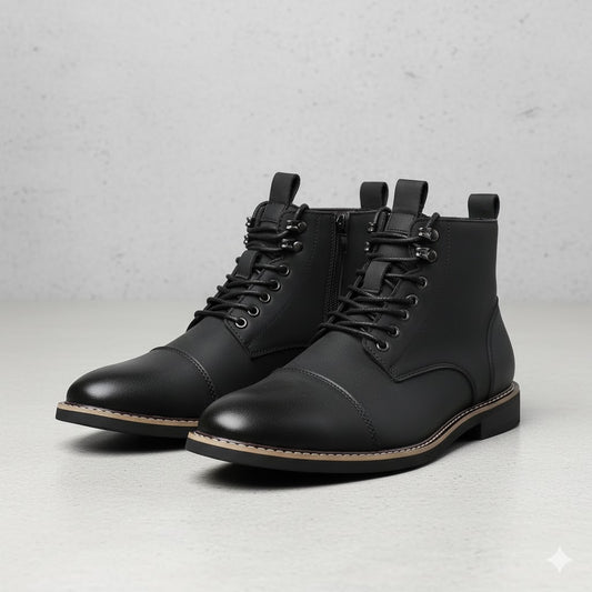 Elegante Herren Stiefeletten | Rutschfest & mit Reißverschluss