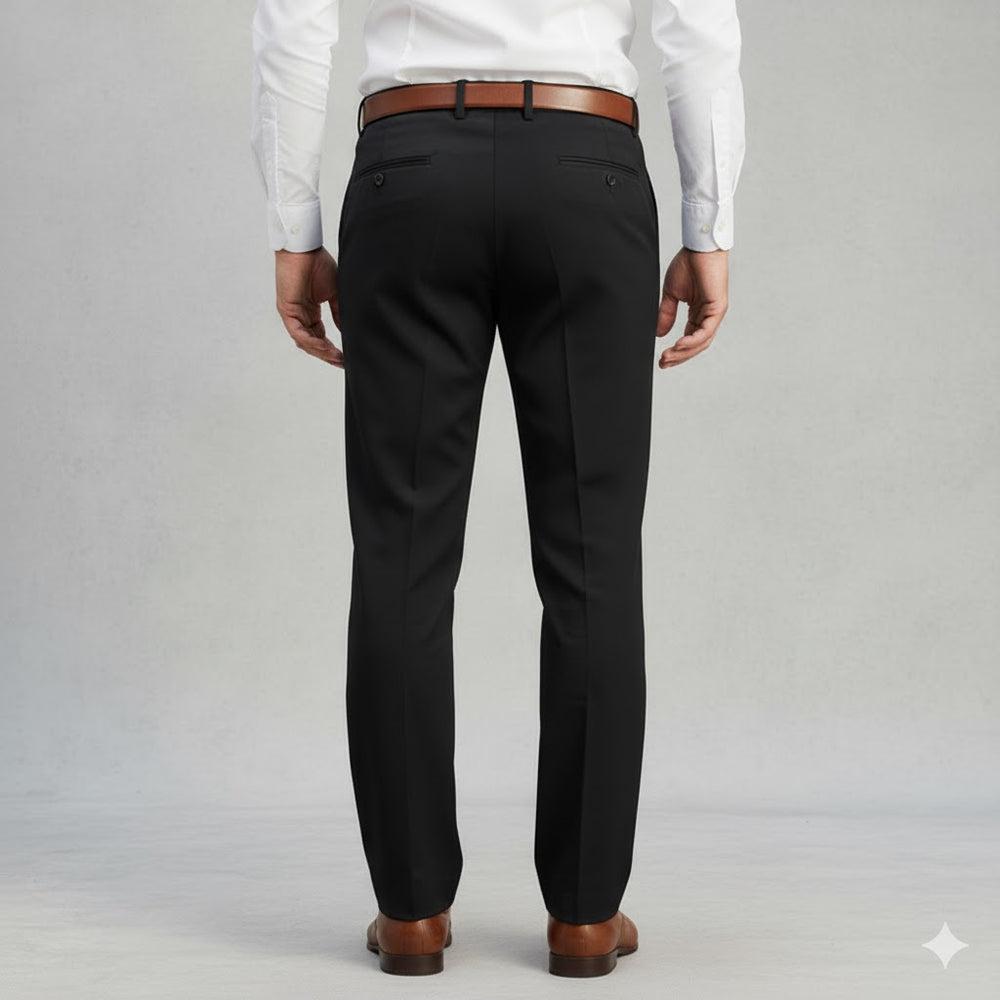 Klassische Herren Stoffhose | Regular Fit & Knitterarm