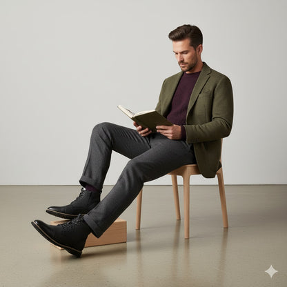 Elegante Herren Stiefeletten | Rutschfest & mit Reißverschluss
