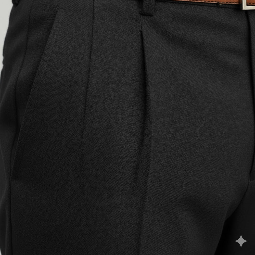 Klassische Herren Stoffhose | Regular Fit & Knitterarm