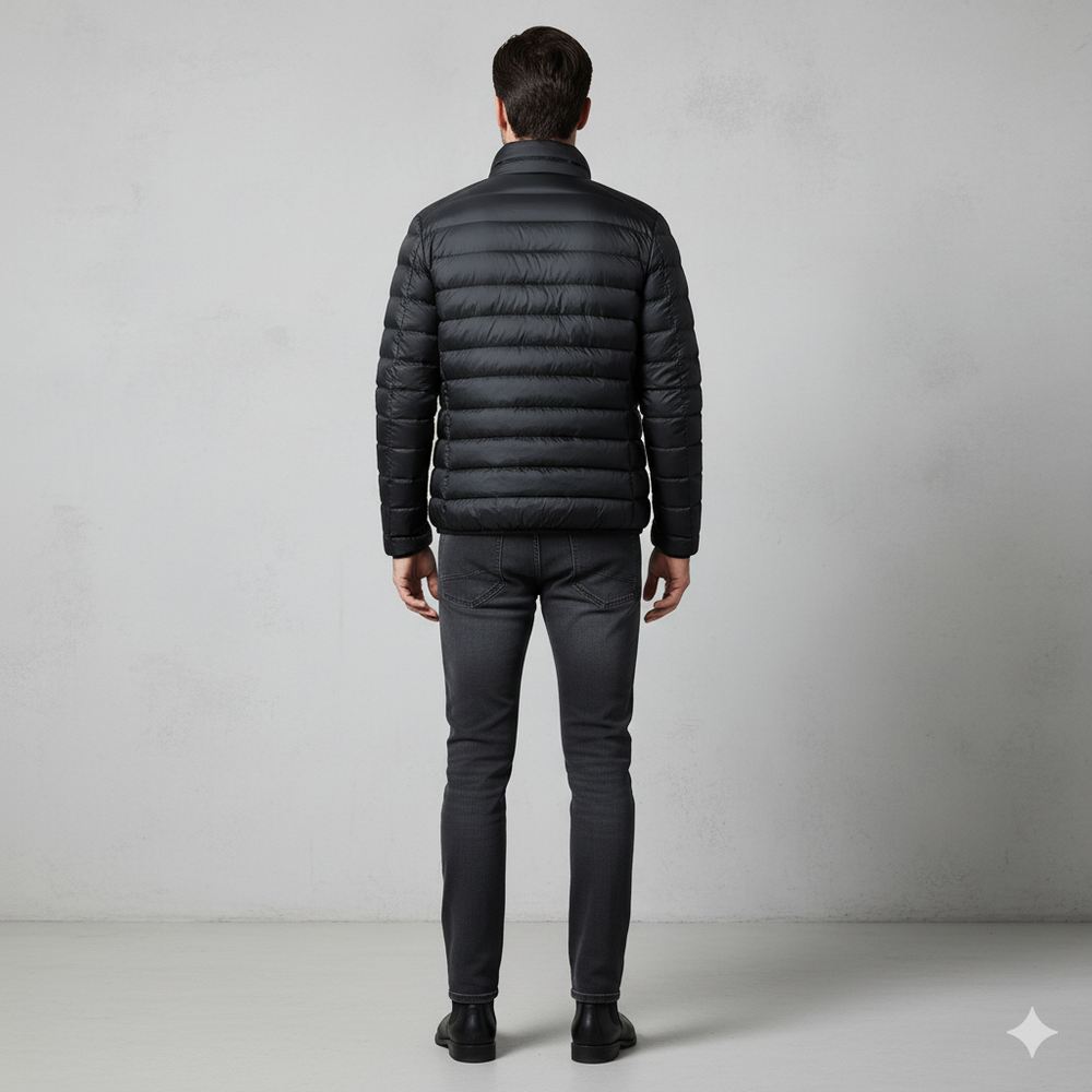 Leichte Herren Steppjacke mit Stehkragen | Übergang | Atmungsaktiv