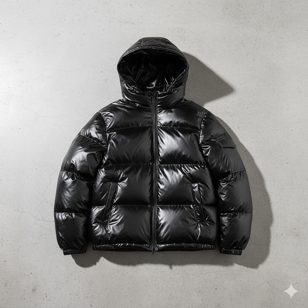 Herren Pufferjacke mit Kapuze | Winter | Warm & Modern