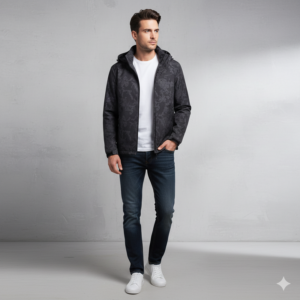 Übergangsjacke mit Kapuze | Leicht & Wasserabweisend