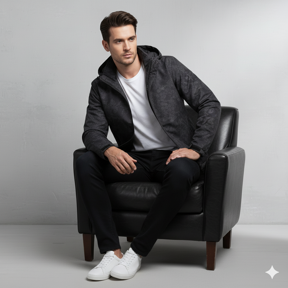 Übergangsjacke mit Kapuze | Leicht & Wasserabweisend