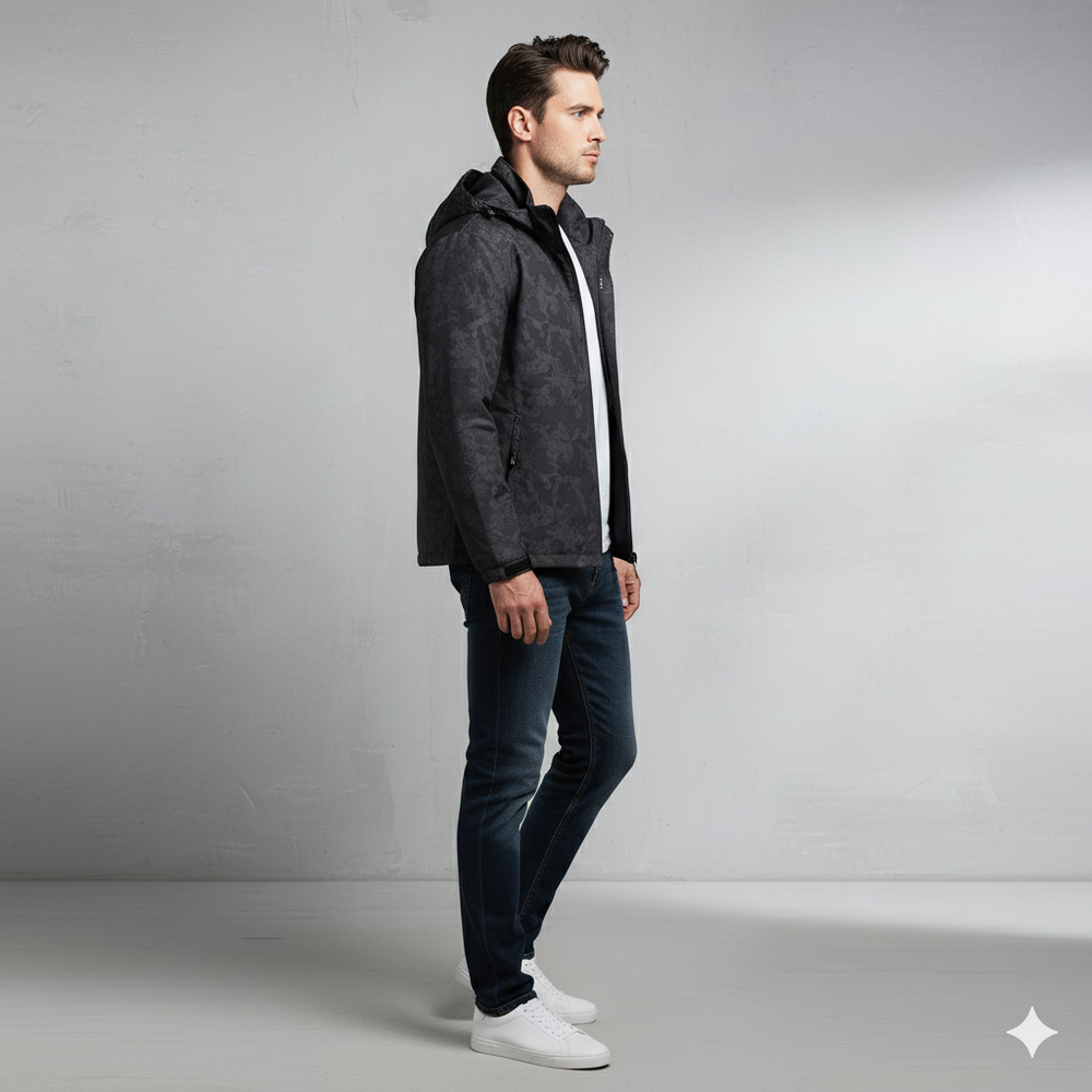 Übergangsjacke mit Kapuze | Leicht & Wasserabweisend