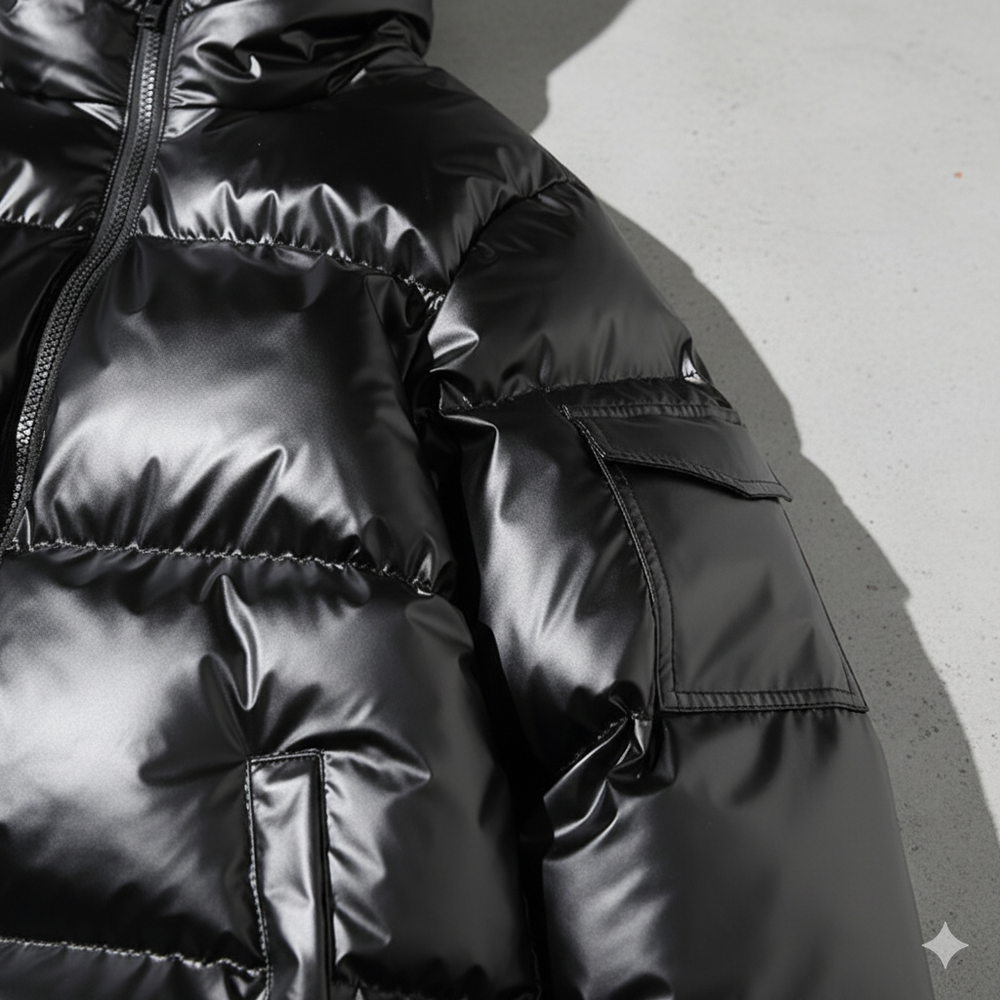 Herren Pufferjacke mit Kapuze | Winter | Warm & Modern