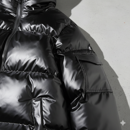 Herren Steppjacke mit Kapuze | Winter | Warm & Modern