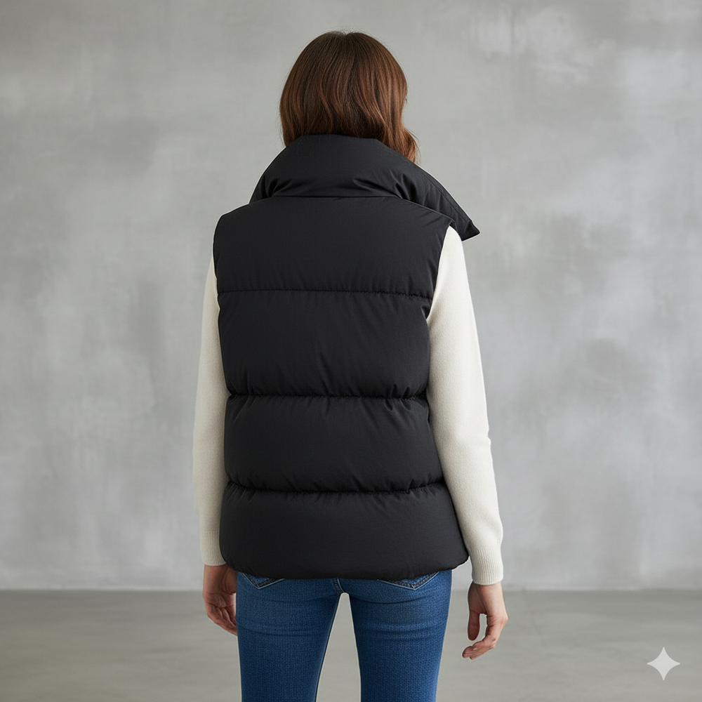 Damenweste ohne Ärmel | Warm & Lässig für Herbst/Winter