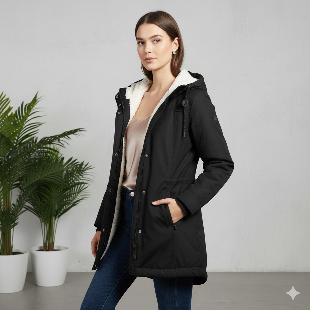 Damen Winterjacke mit Fleecefutter | Warm & Wetterfest