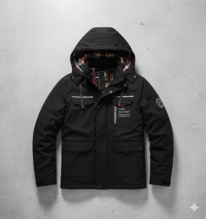 Herren Winterparka mit Kapuze | Winddicht & Warm