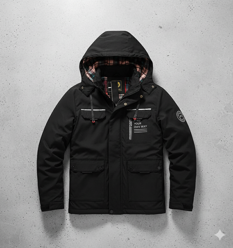 Herren Winterparka mit Kapuze | Winddicht & Warm