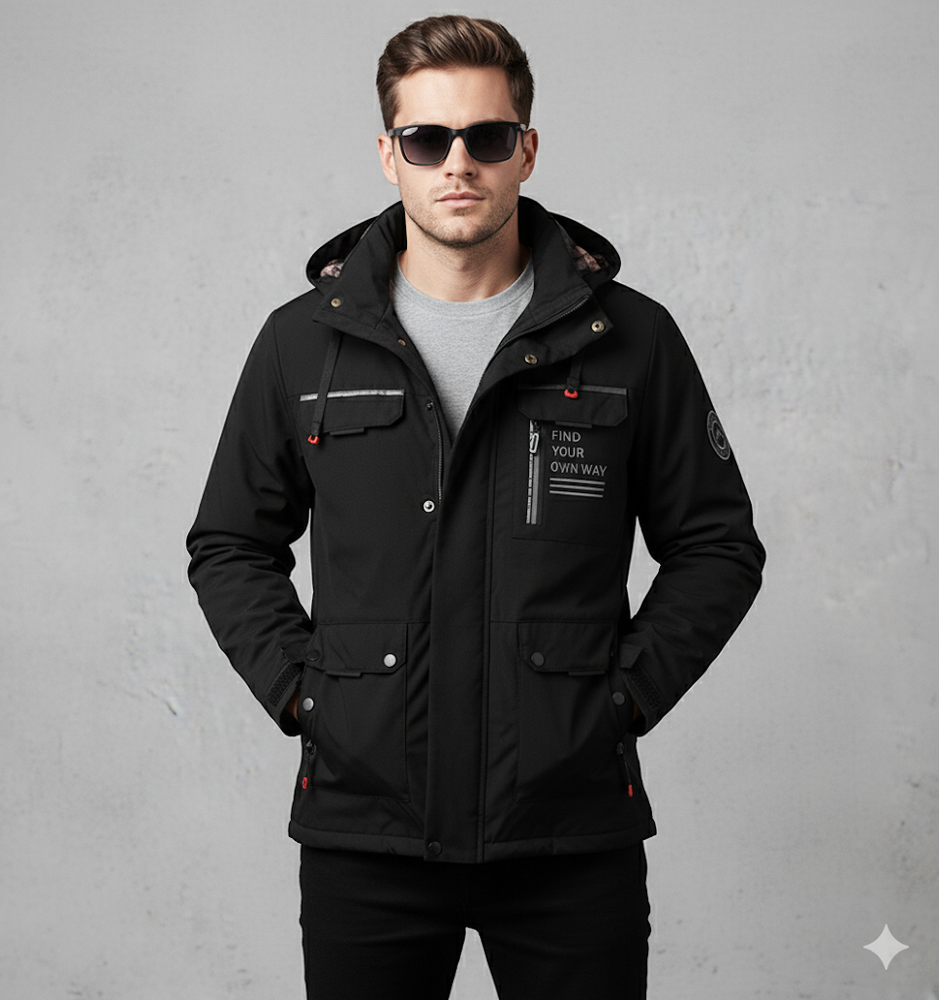 Herren Winterparka mit Kapuze | Winddicht & Warm