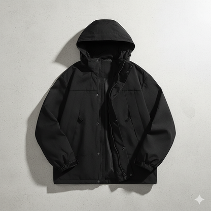 Herren Outdoorjacke mit Kapuze | Winddicht & Leicht | Freizeit