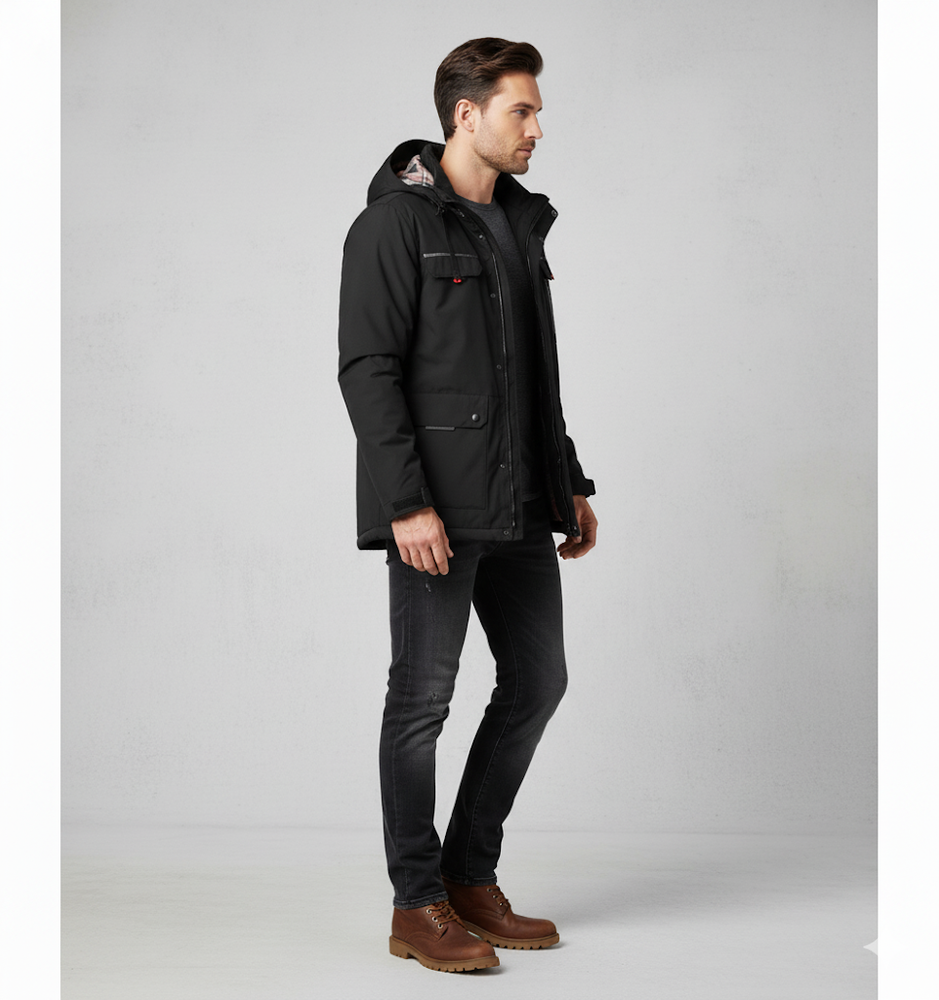 Herren Winterparka mit Kapuze | Winddicht & Warm