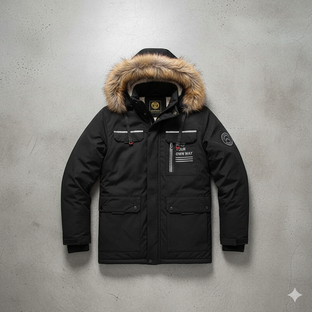 Herren Winterparka mit Kapuze | Winddicht & Warm