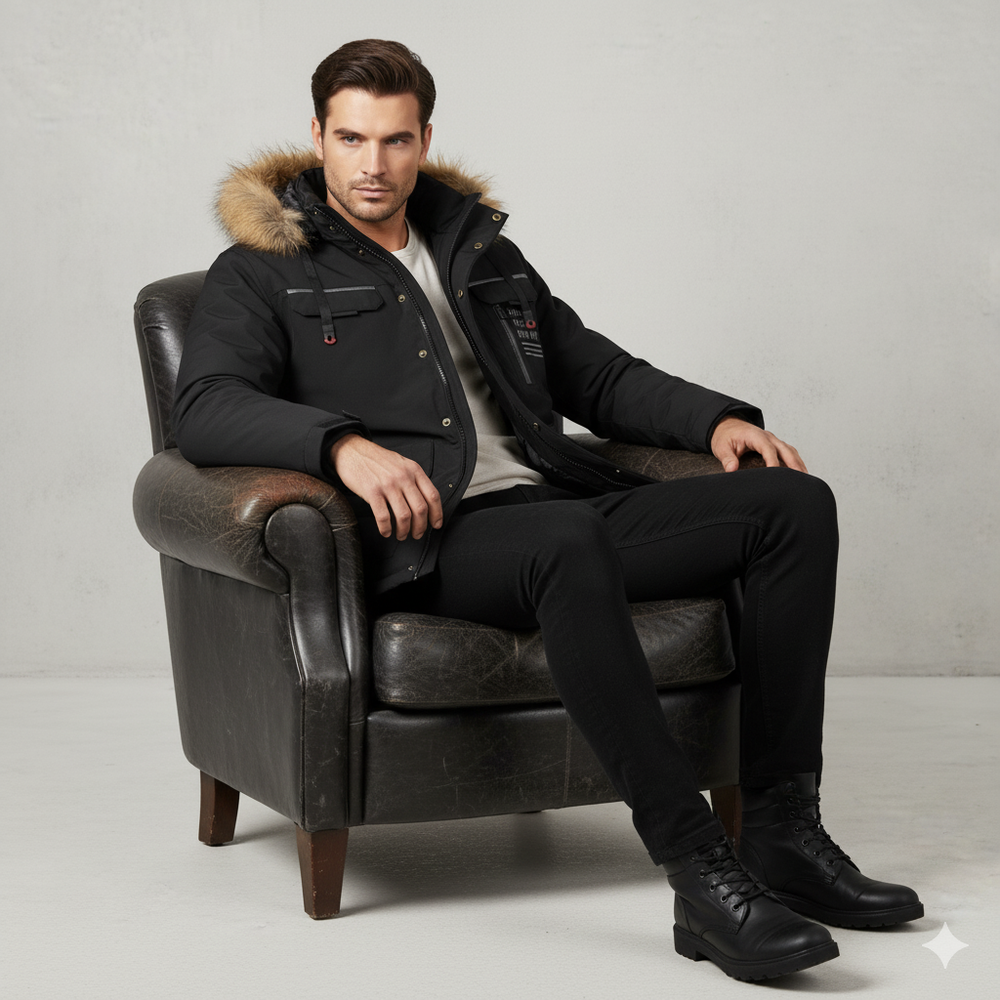 Herren Winterparka mit Kapuze | Winddicht & Warm