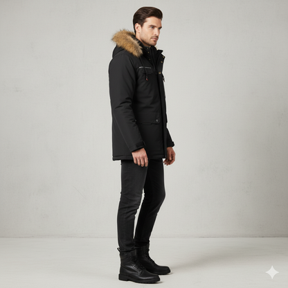 Herren Winterparka mit Kapuze | Winddicht & Warm