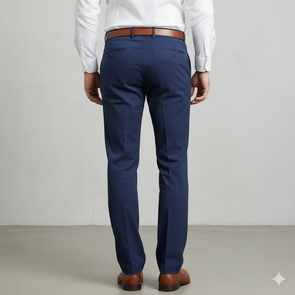 Klassische Herren Stoffhose | Regular Fit & Knitterarm