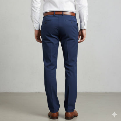 Klassische Herren Stoffhose | Regular Fit & Knitterarm