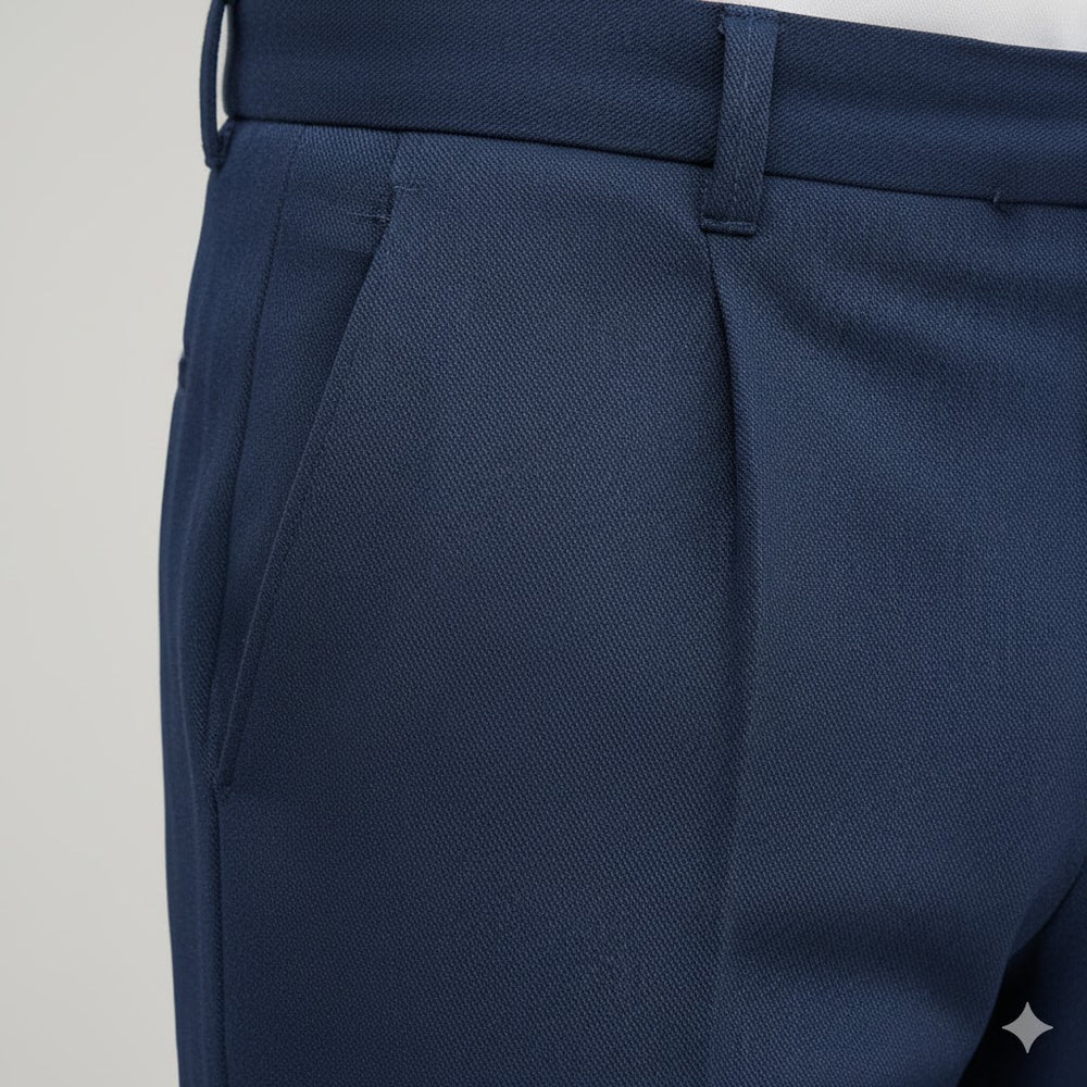 Klassische Herren Stoffhose | Regular Fit & Knitterarm