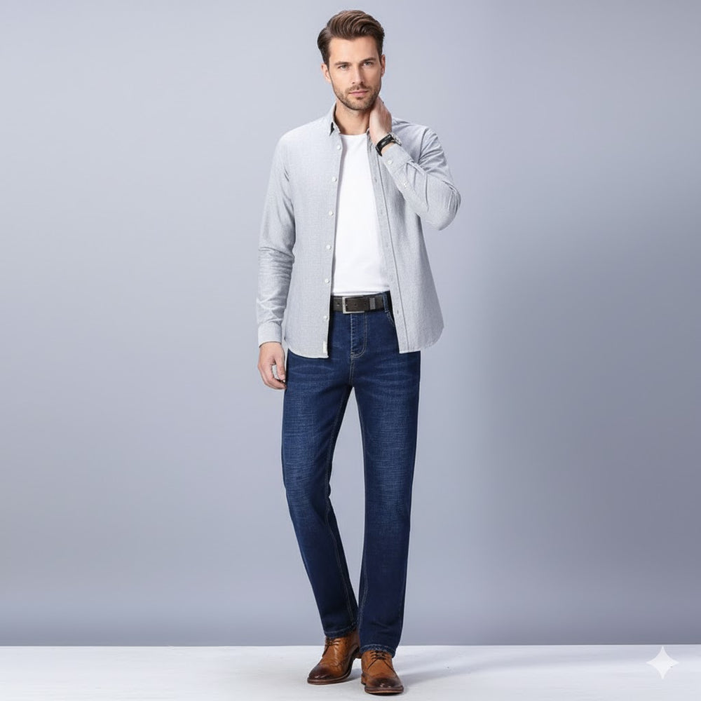 Herren Jeans Regular Fit | Bequem & Elastisch für Alltag & Business