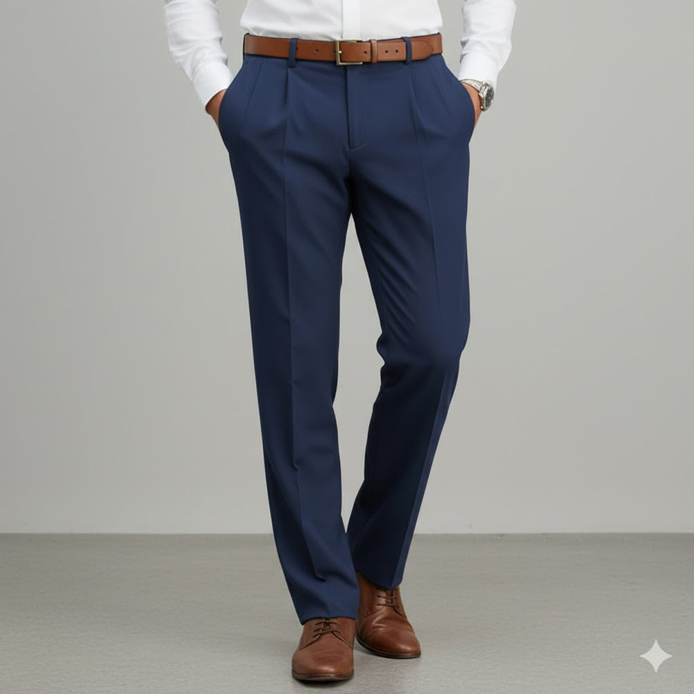 Klassische Herren Stoffhose | Regular Fit & Knitterarm