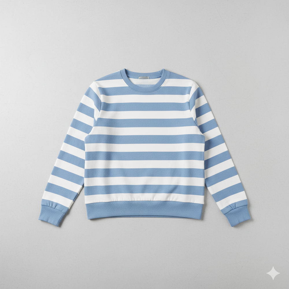 Damen Pullover Kuschelig Lässig | Gestreift | Rundhals