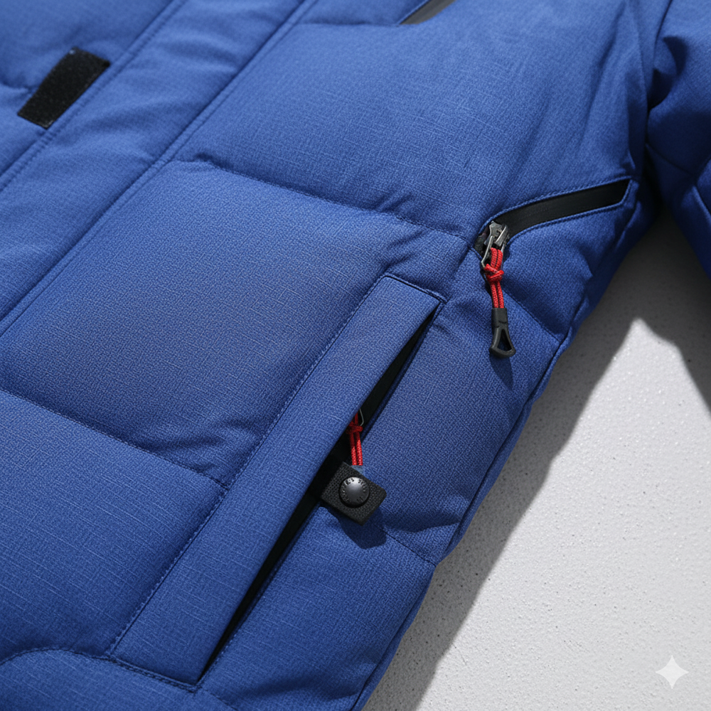 Herren Steppjacke mit Kapuze | Winter | Warm & Atmungsaktiv