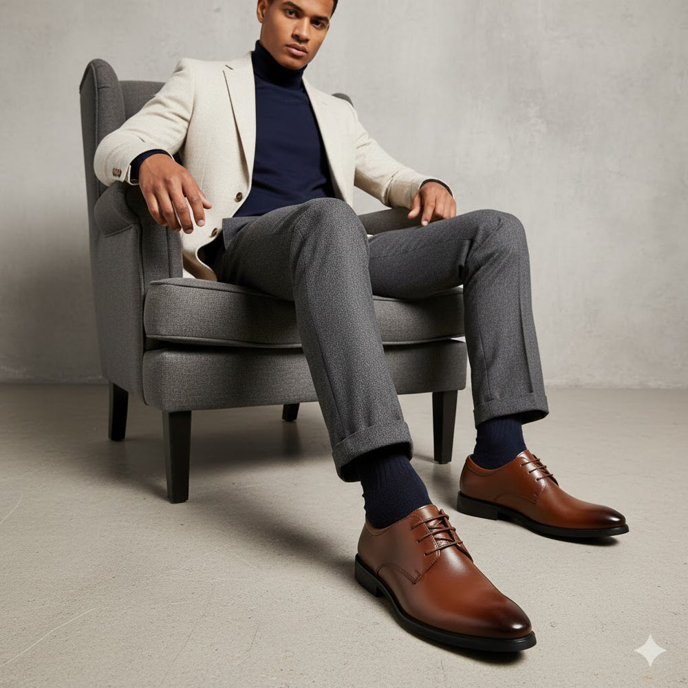 Herren Business Schuhe | Klassische Leder Schnürschuhe Elegant