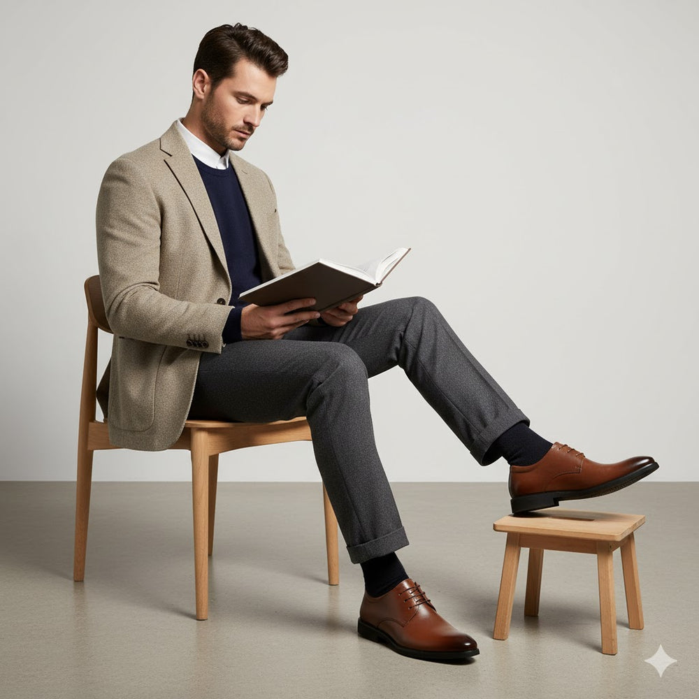 Herren Business Schuhe | Klassische Leder Schnürschuhe Elegant