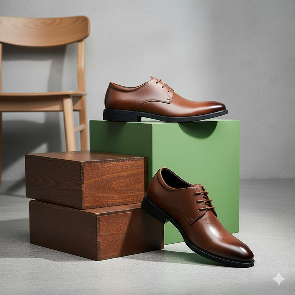 Herren Business Schuhe | Klassische Leder Schnürschuhe Elegant