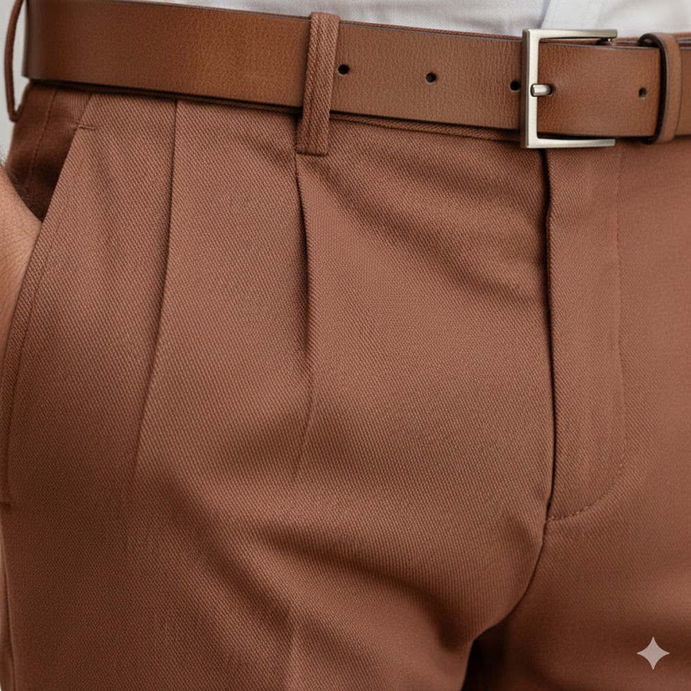 Klassische Herren Stoffhose | Regular Fit & Knitterarm