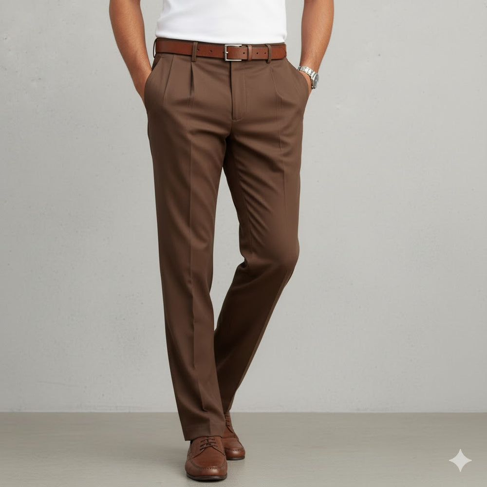 Klassische Herren Stoffhose | Regular Fit & Knitterarm