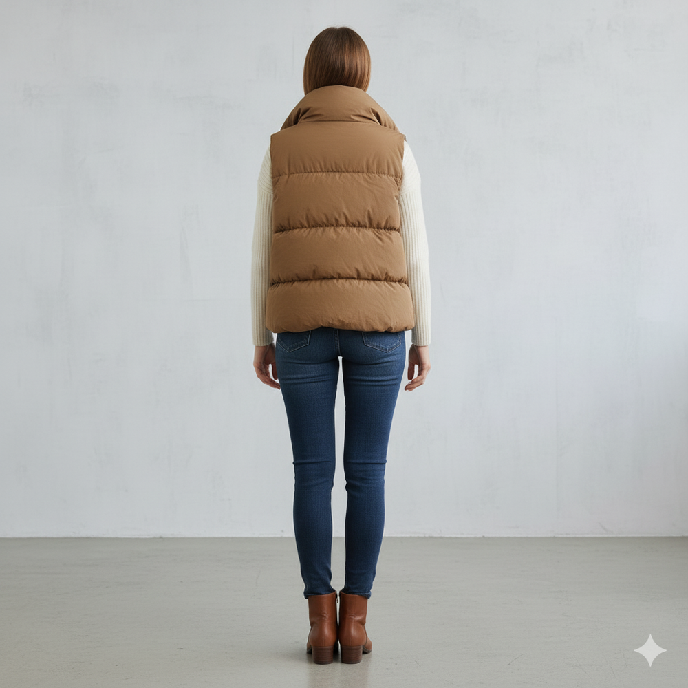 Damenweste ohne Ärmel | Warm & Lässig für Herbst/Winter