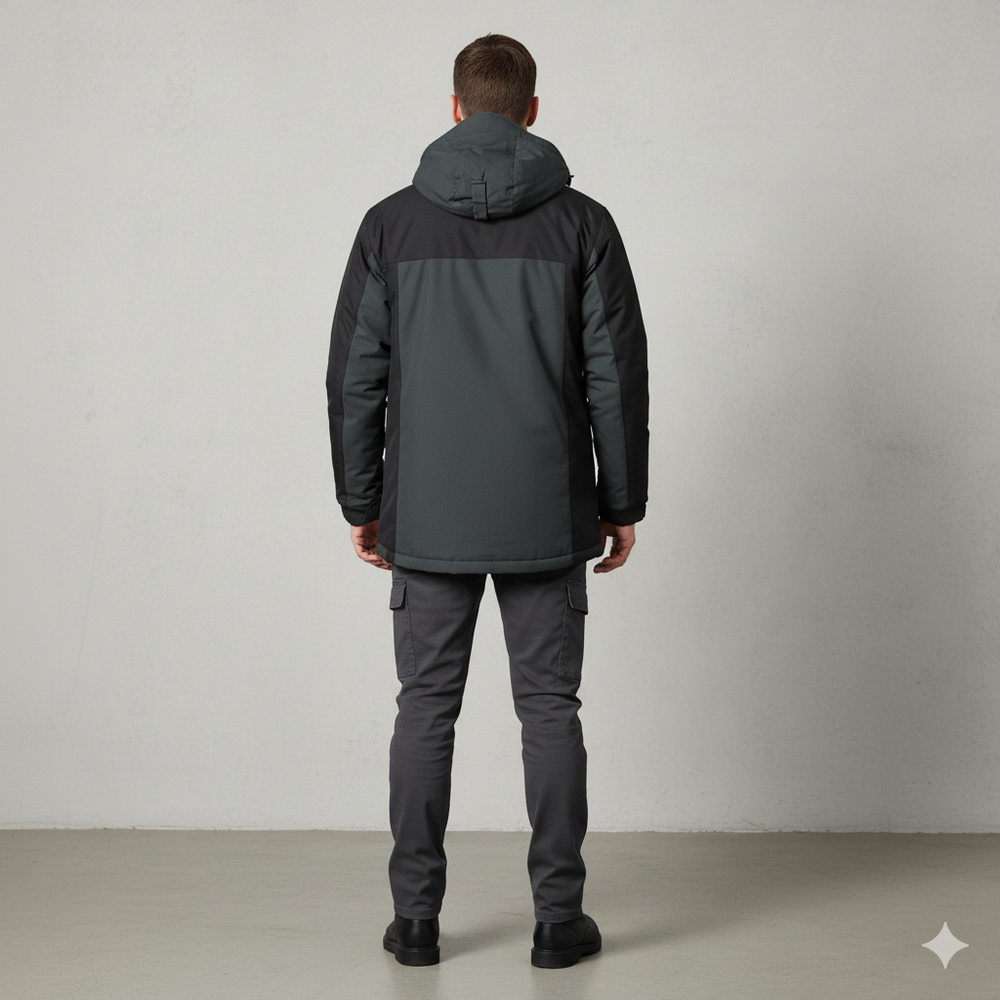 Herren Skijacke mit Kapuze | Winddicht & Warm | Winter Outdoor