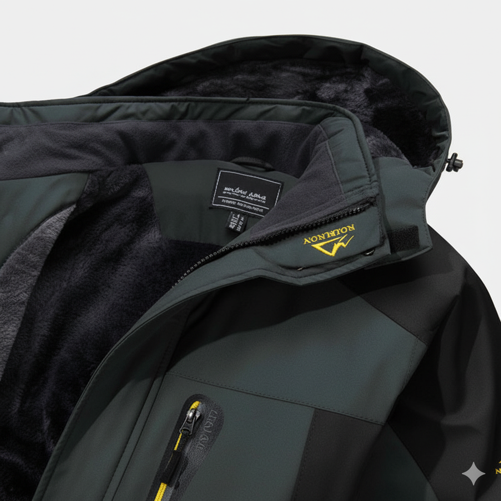 Herren Skijacke mit Kapuze | Winddicht & Warm | Winter Outdoor