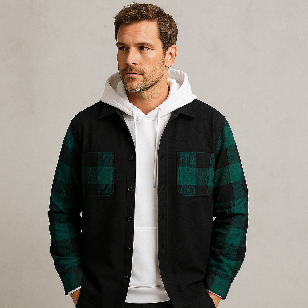 Herren Kariertes Freizeithemd | Leicht & Atmungsaktiv Herbst