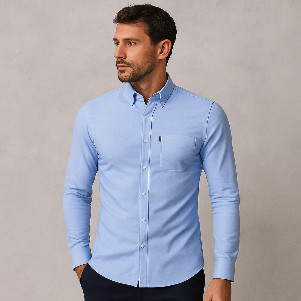 Herren Slim Fit Businesshemd | Atmungsaktiv & Herbst