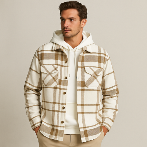 Herren Karohemd mit Kapuze | Warm & Lässig für Herbst & Winter