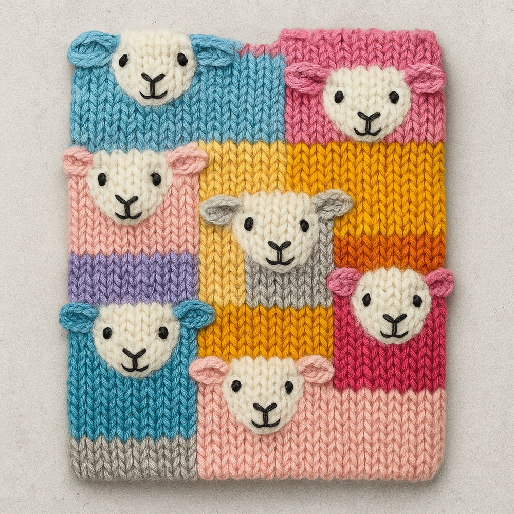 Damen Cardigan mit buntem Strickjacke | Herbst Winter