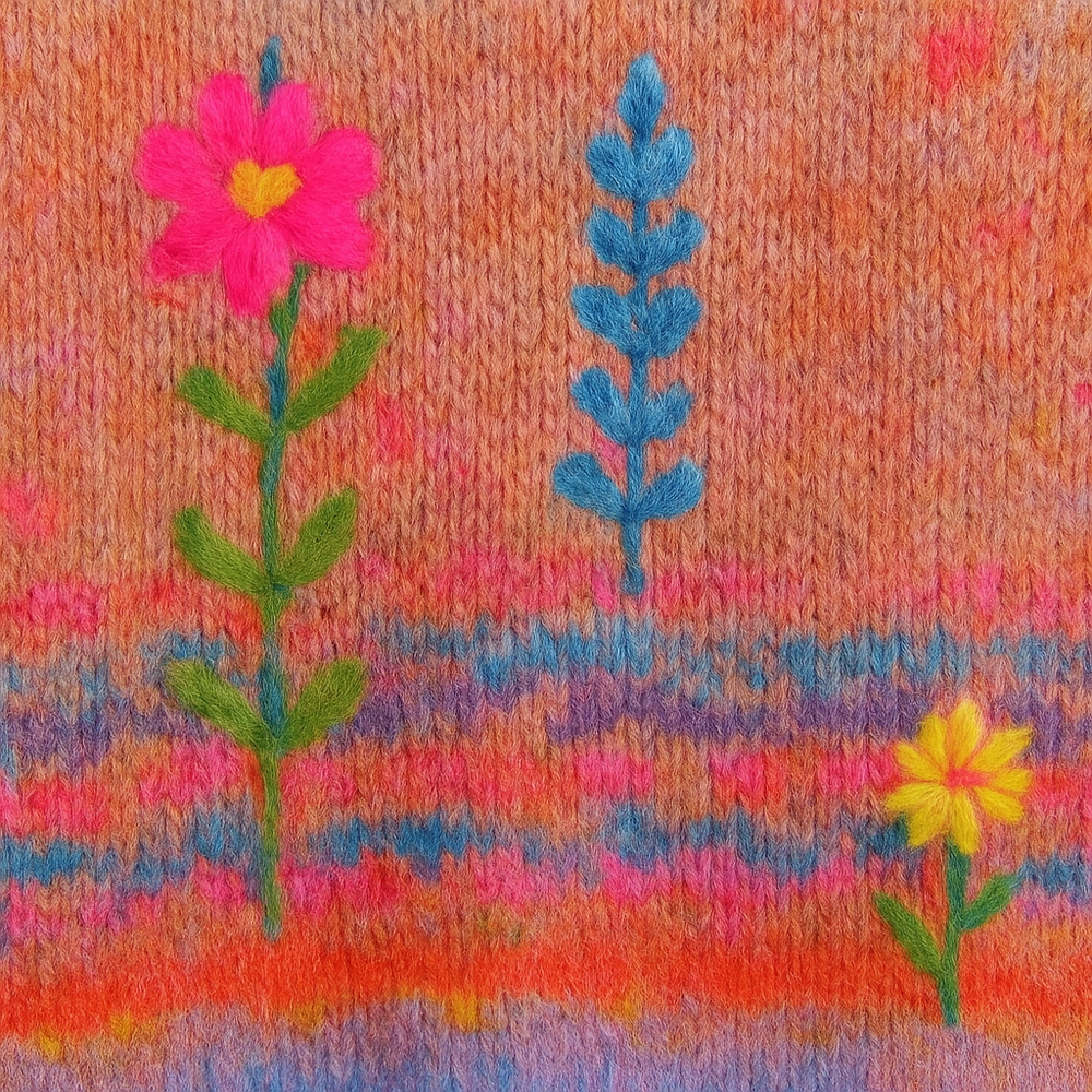 Damen Cardigan mit buntem Strickjacke | Herbst Winter