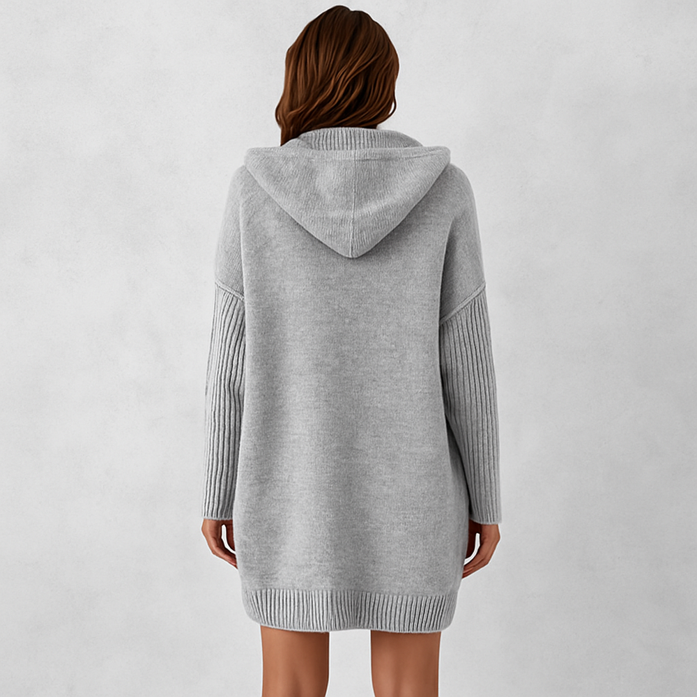 Damen Strickjacke mit Kapuze | Lässig & Übergang