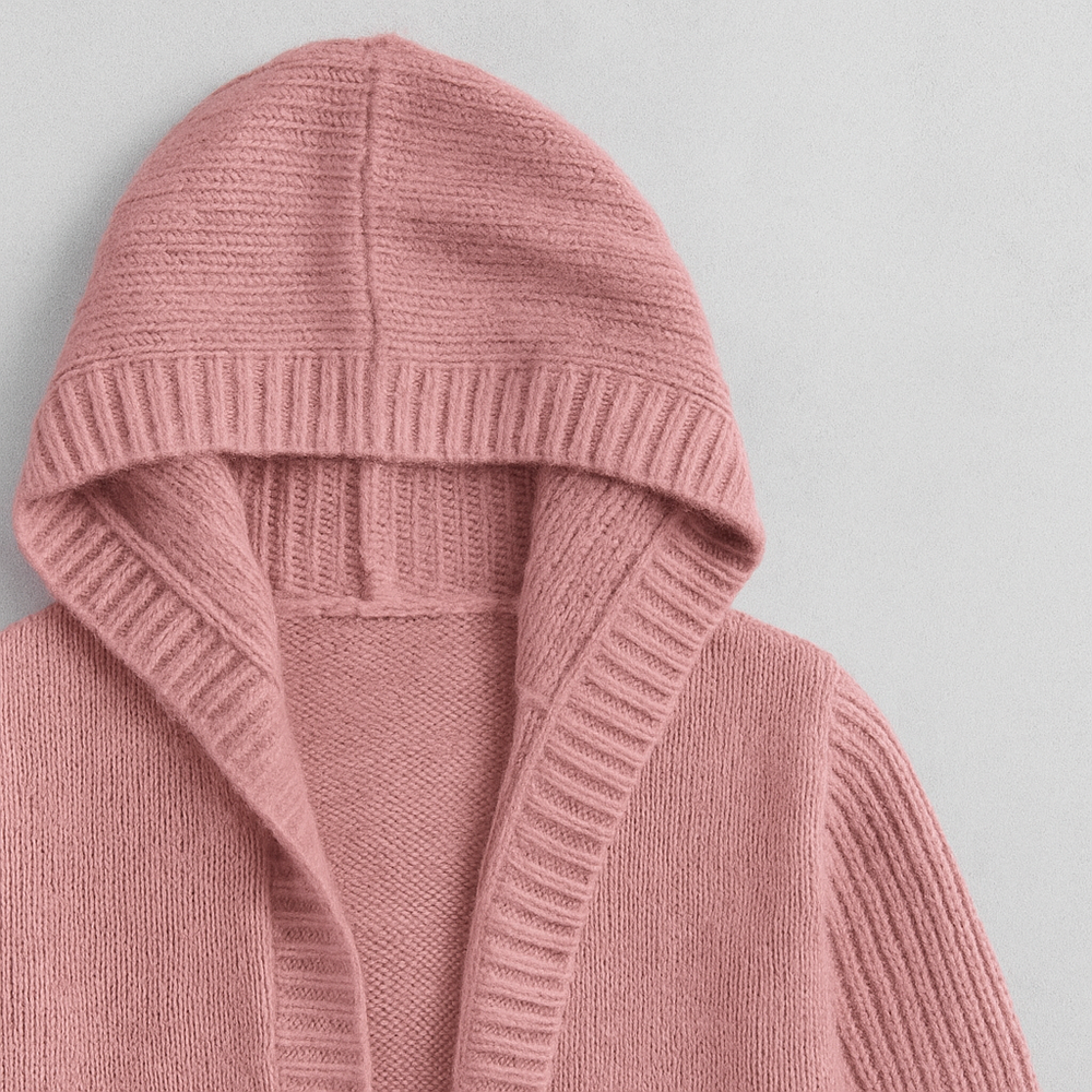 Damen Strickjacke mit Kapuze | Lässig & Übergang