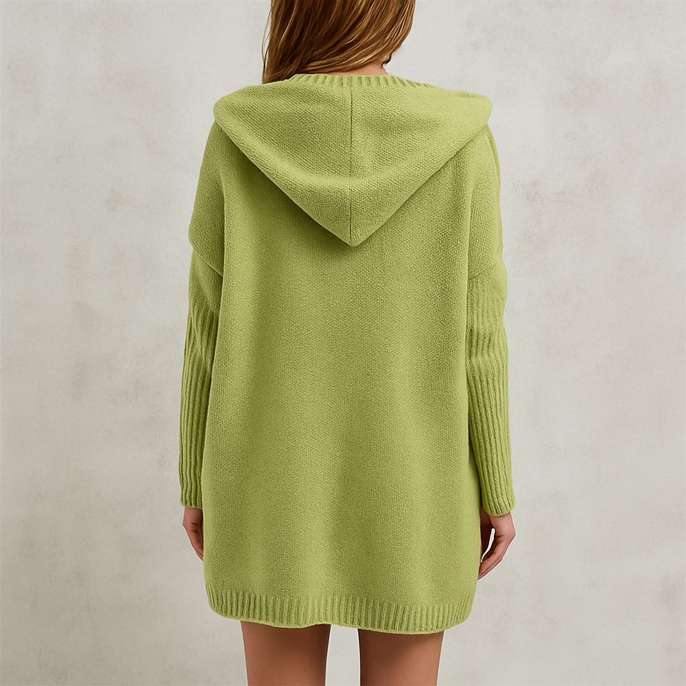 Damen Strickjacke mit Kapuze | Lässig & Übergang