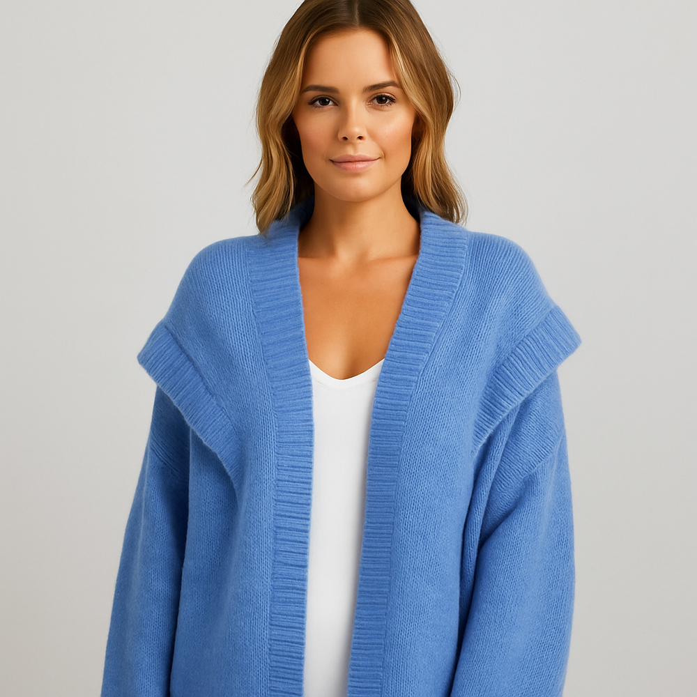 Damen Strickjacke mit Kapuze | Lässig & Übergang